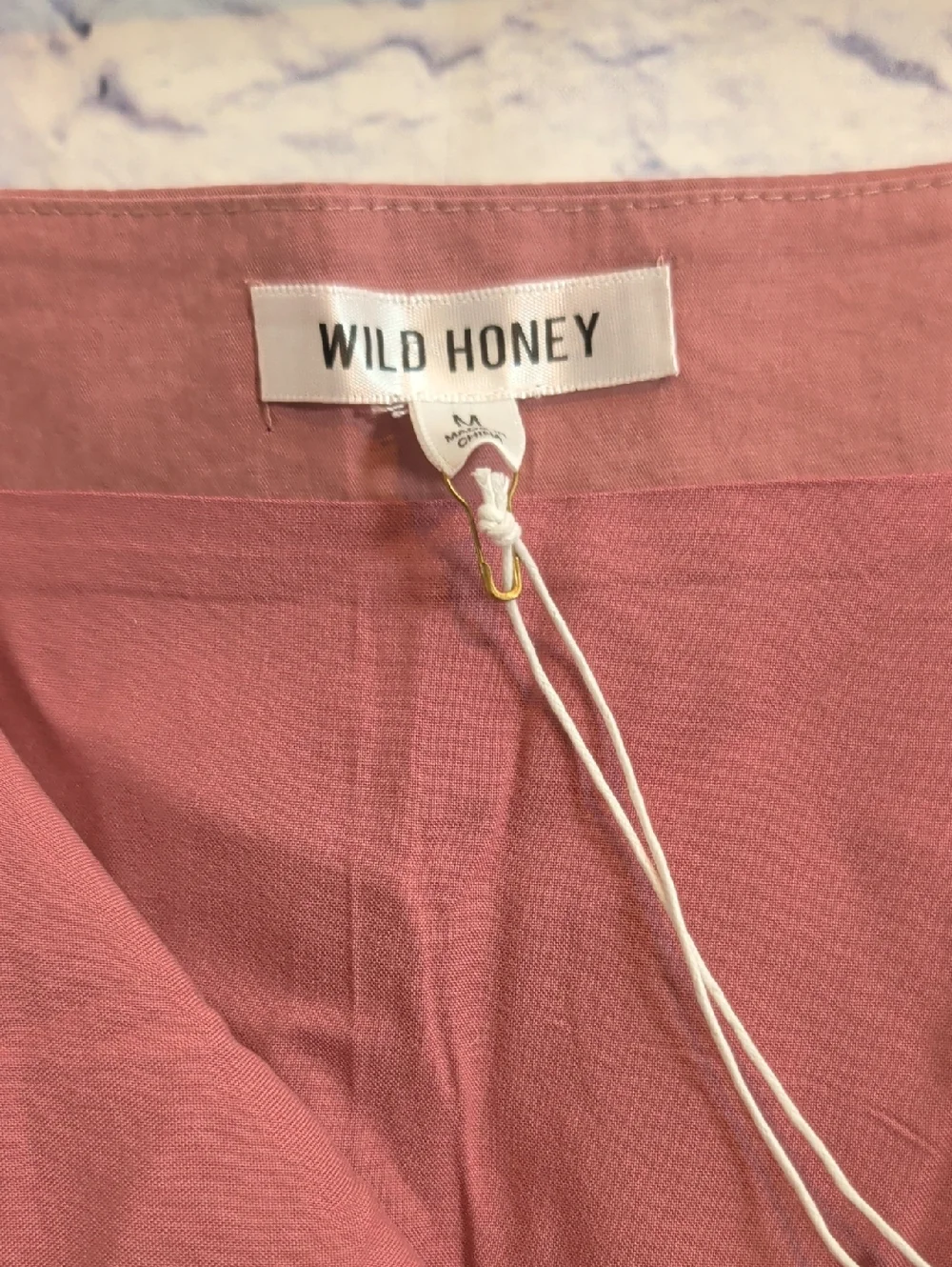 NWT Wild Honey Rose Pink Ruffle Hem Mini Skirt - Size Medium